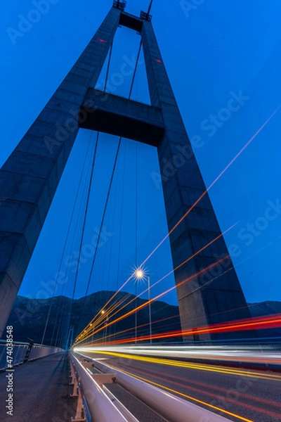 Obraz bridge in the night