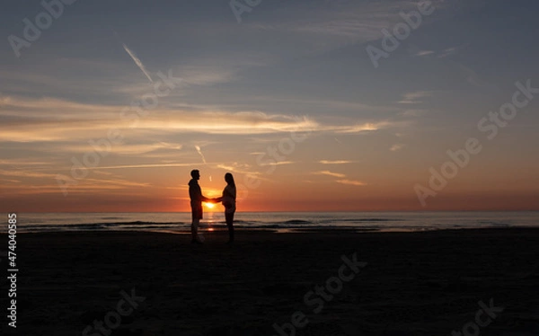Obraz sunset on the beach