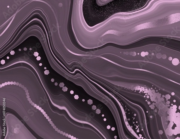 Fototapeta Lilac Liquid Marble Background Texture