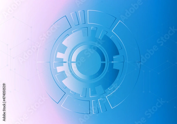 Obraz Abstract technology concept blue background