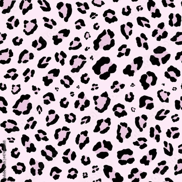 Fototapeta Pink Leopard Seamless Repeat Pattern