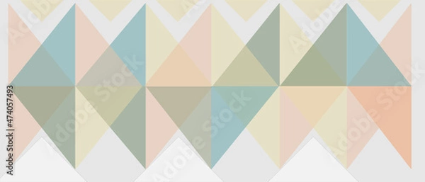 Fototapeta Abstract background with colored geometric shapes, texture of triangles. Template for a web screensaver in a modern style. 