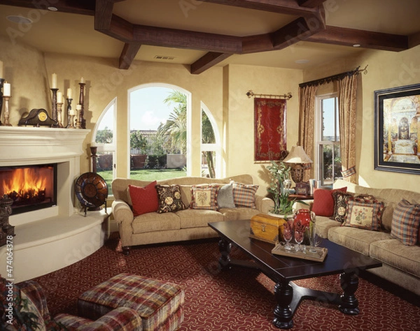 Fototapeta Living room Interior Design of Home