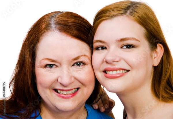 Obraz Close-up of two women smiling