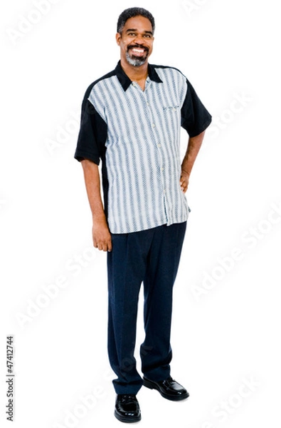 Fototapeta Smiling man posing