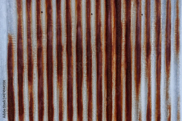 Obraz 錆びた金属の壁
