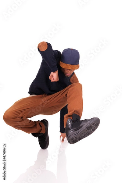 Fototapeta African dancer breakdance  dancer