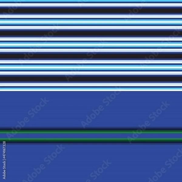 Fototapeta Blue Double Striped seamless pattern design