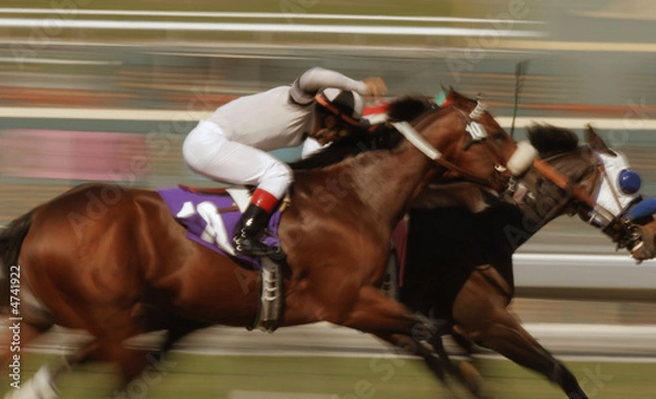 Obraz Horse Racing Action -- Motion Blur