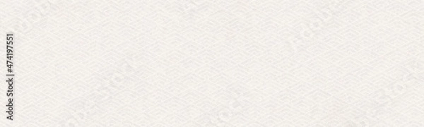 Obraz 菱青海波模様の透かしがある和紙、和柄バナー背景素材