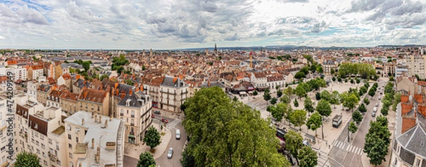Obraz Plongée sur Dijon