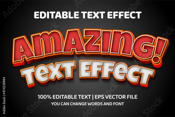 Obraz Amazing text style effect