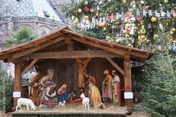 Obraz nativity scene with jesus