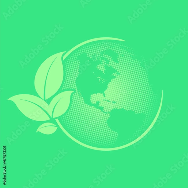 Obraz green planet earth