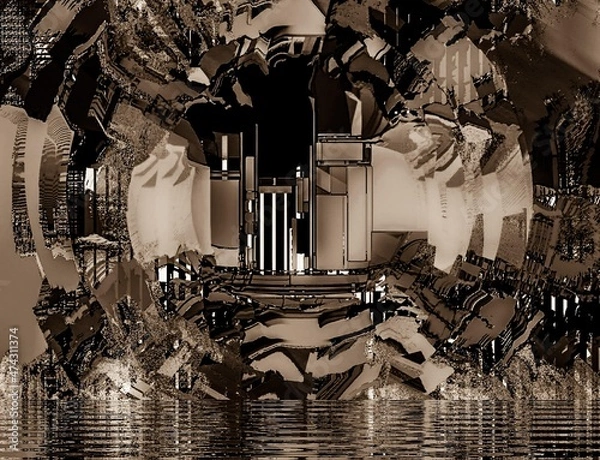 Fototapeta interior of the church