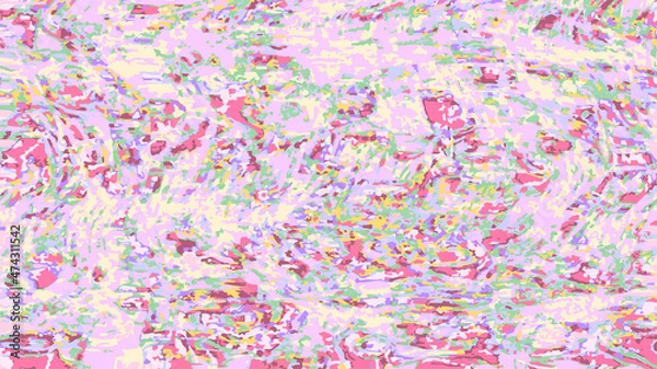 Fototapeta バグ画面 グリッチノイズ レトロ 