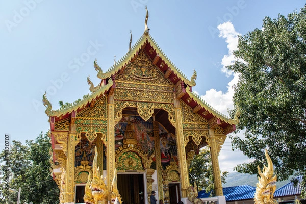 Obraz Within Wat Phra That Doi Kham is a Buddhist temple in Chiang Mai province northern of Thailand.
