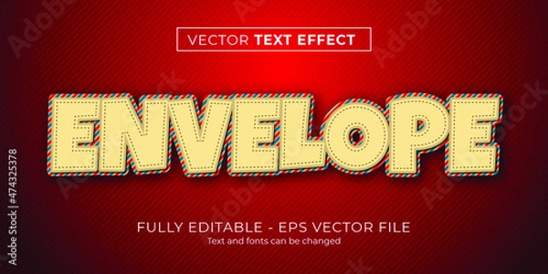 Obraz Editable text effect in paper style