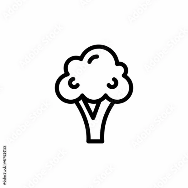 Fototapeta Cabbage icon in vector. Logotype
