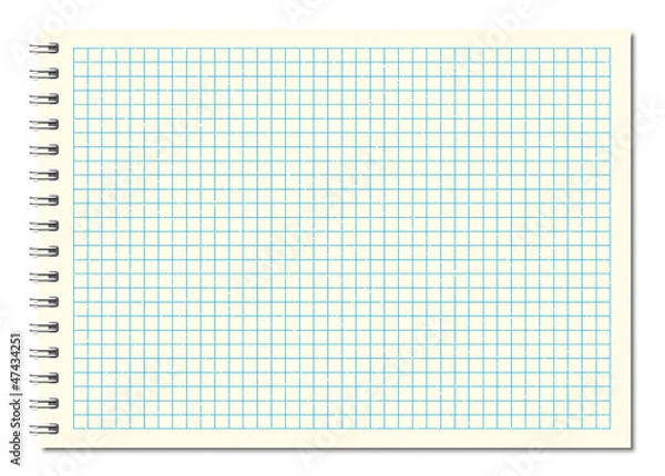 Obraz Beige spiral notebook A5 vector image