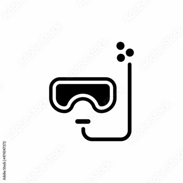 Fototapeta DIVING MASK icon in vector. Logotype