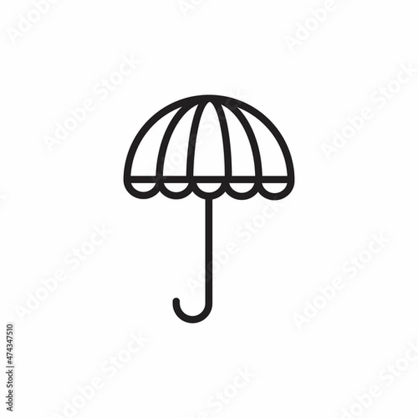 Fototapeta UMBRELLA icon in vector. Logotype