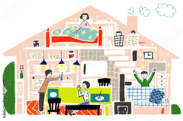 Fototapeta マイホームで新生活