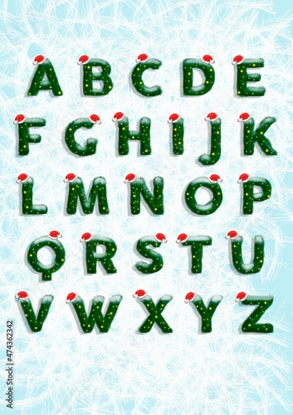 Obraz new year alphabet
