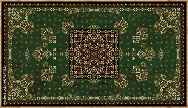 Fototapeta Persian Carpet Texture, abstract ornament