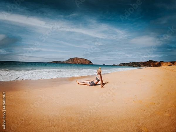 Fototapeta La Graciosa La Graciosa położona nieopodal wyspy Lanzarote