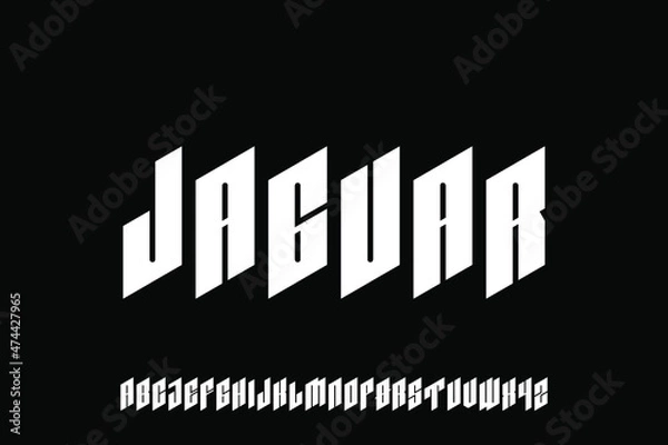 Fototapeta alphabet font vector set