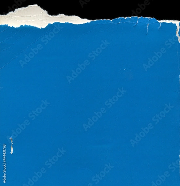 Obraz Texture old torn blue paper background