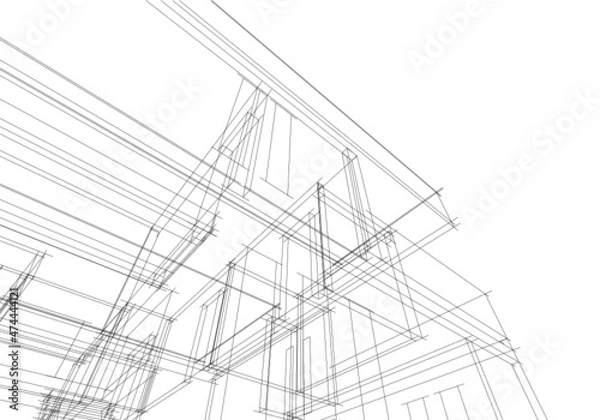 Fototapeta abstract architectural design