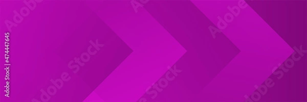 Fototapeta Arrow Tech Purple Abstract Geometric Wide Banner Design Background