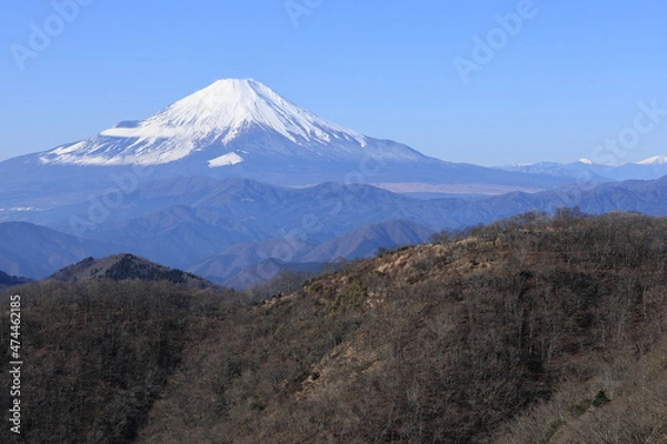 Obraz 鍋割山と富士山