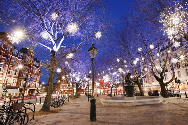 Obraz Christmas Lights Display in London
