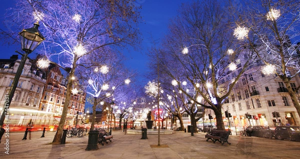 Obraz Christmas Lights Display in London