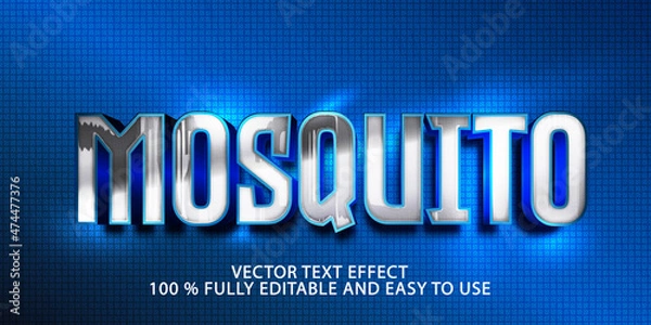 Obraz mosquito vector text effect