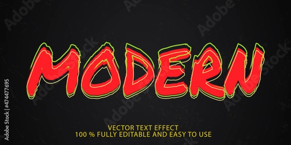 Obraz MODERN VECTOR TEXT EFFECT