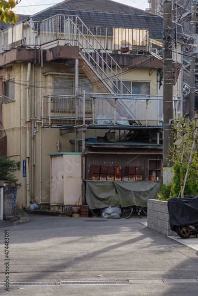 Fototapeta 赤塚新町の街の風景　赤塚新町、板橋区、東京、日本