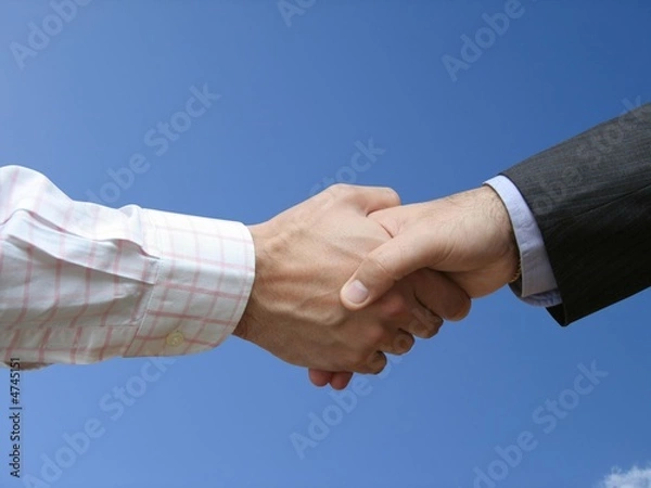 Obraz Handshake in the sky