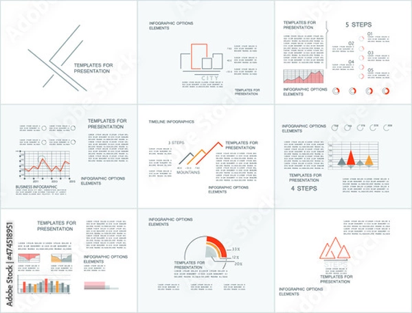 Obraz Infographic elements for annual reports