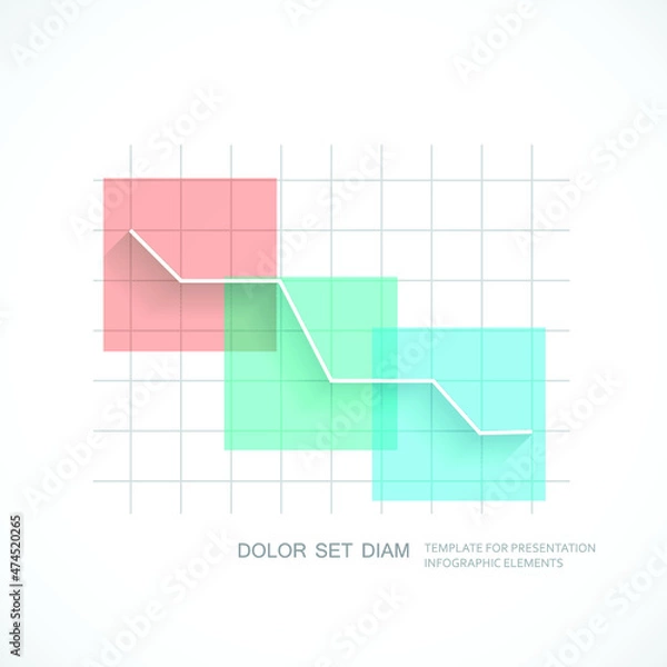 Fototapeta Templates for business data visualization
