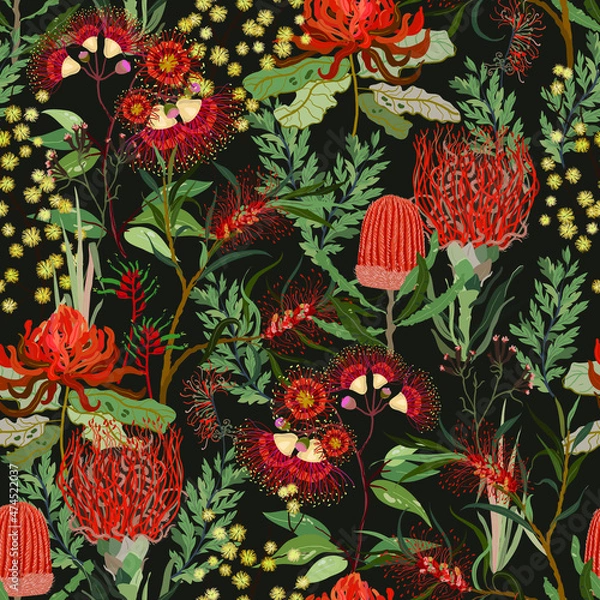 Obraz Floral seamless pattern.