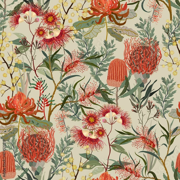 Obraz Floral seamless pattern.