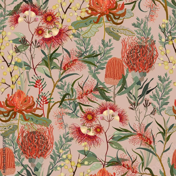 Obraz Floral seamless pattern.