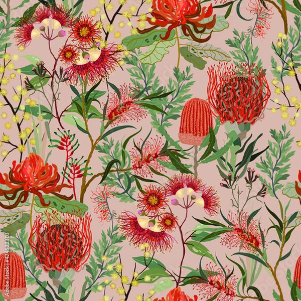 Obraz Floral seamless pattern.
