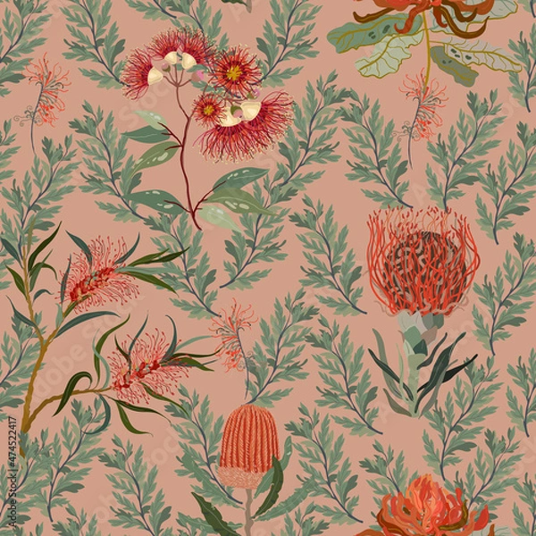 Obraz Floral seamless pattern.