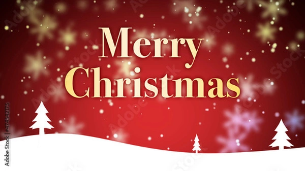 Fototapeta クリスマステーマ_背景_レッド