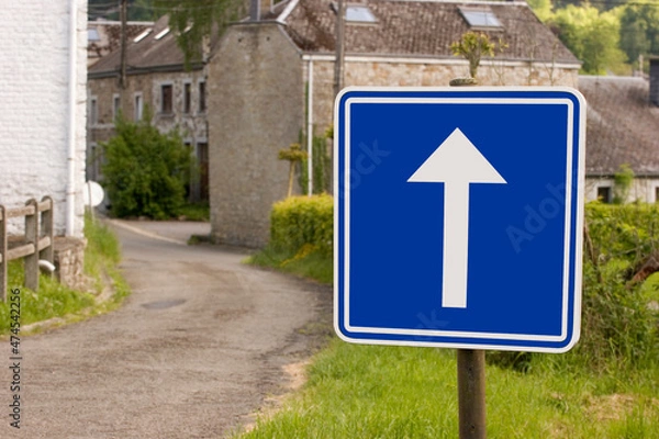 Obraz Panneau de sens unique.